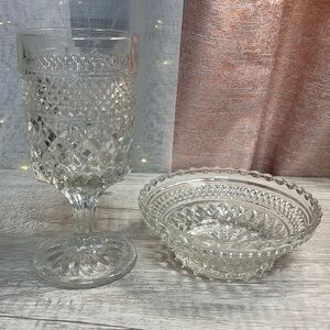 Vintage “Wexford” Pattern Glassware
